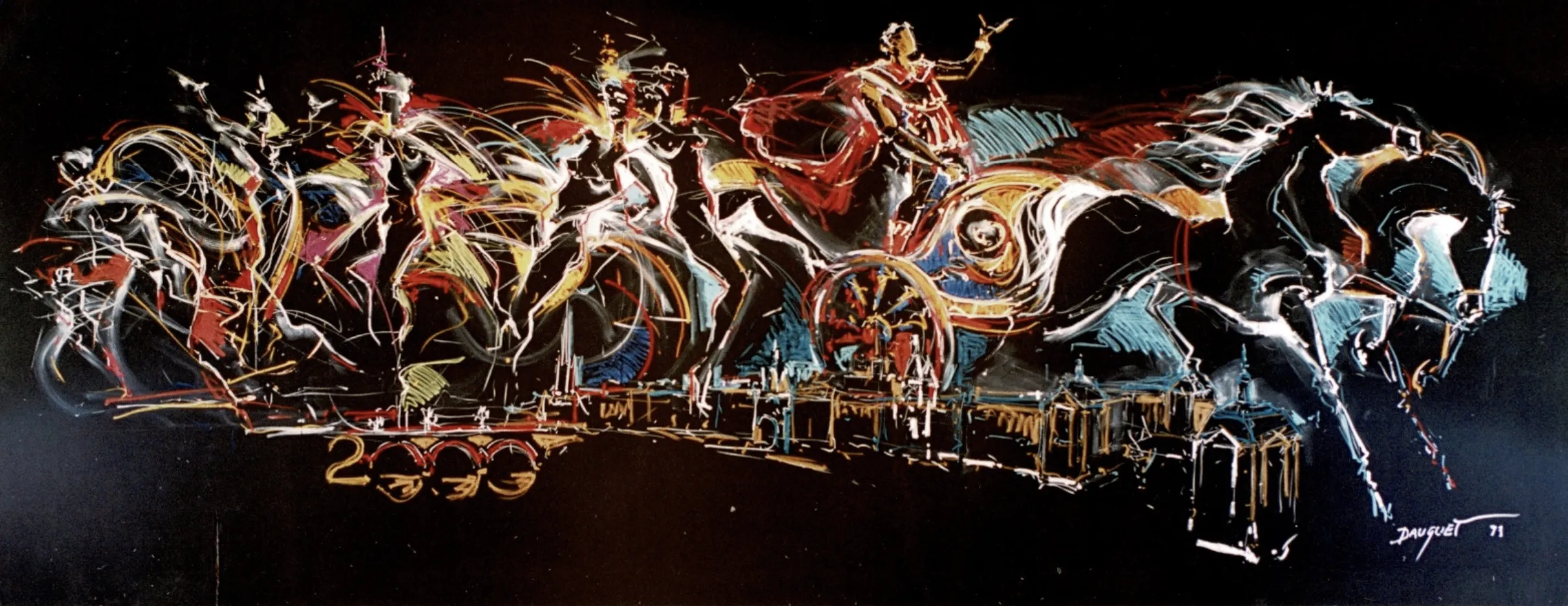 Fresque de Dauguet pour le passage à l'an 2000 au Caesar's